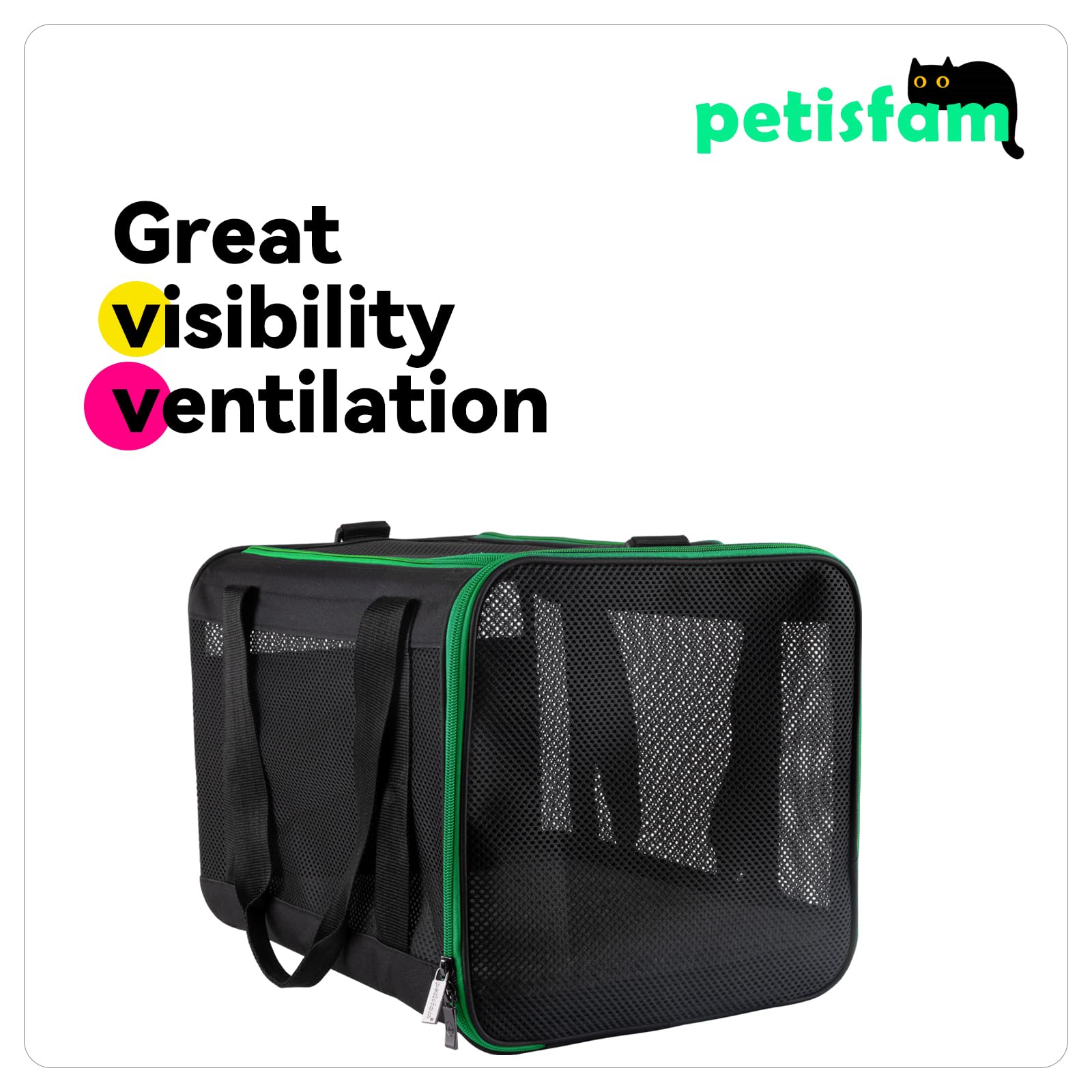 Petisfam transportín plegable que se guarda plano al no usarse
