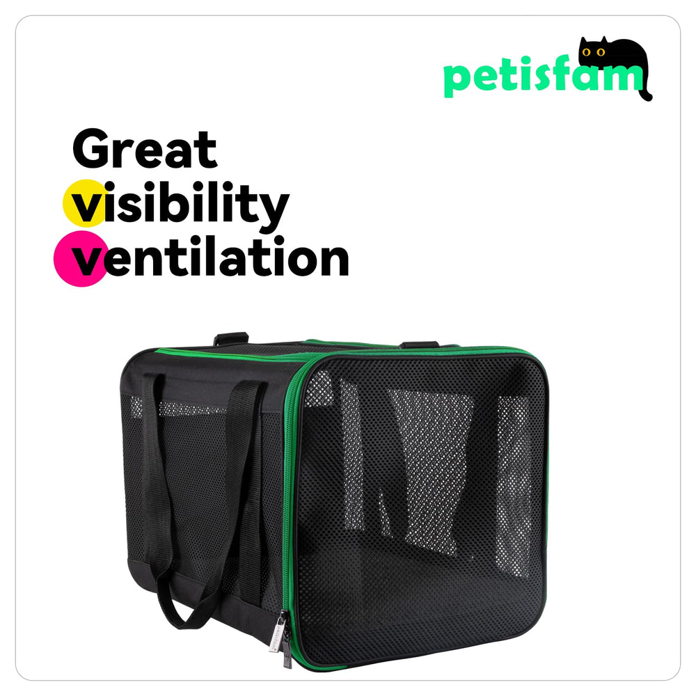 Petisfam transportín plegable que se guarda plano al no usarse