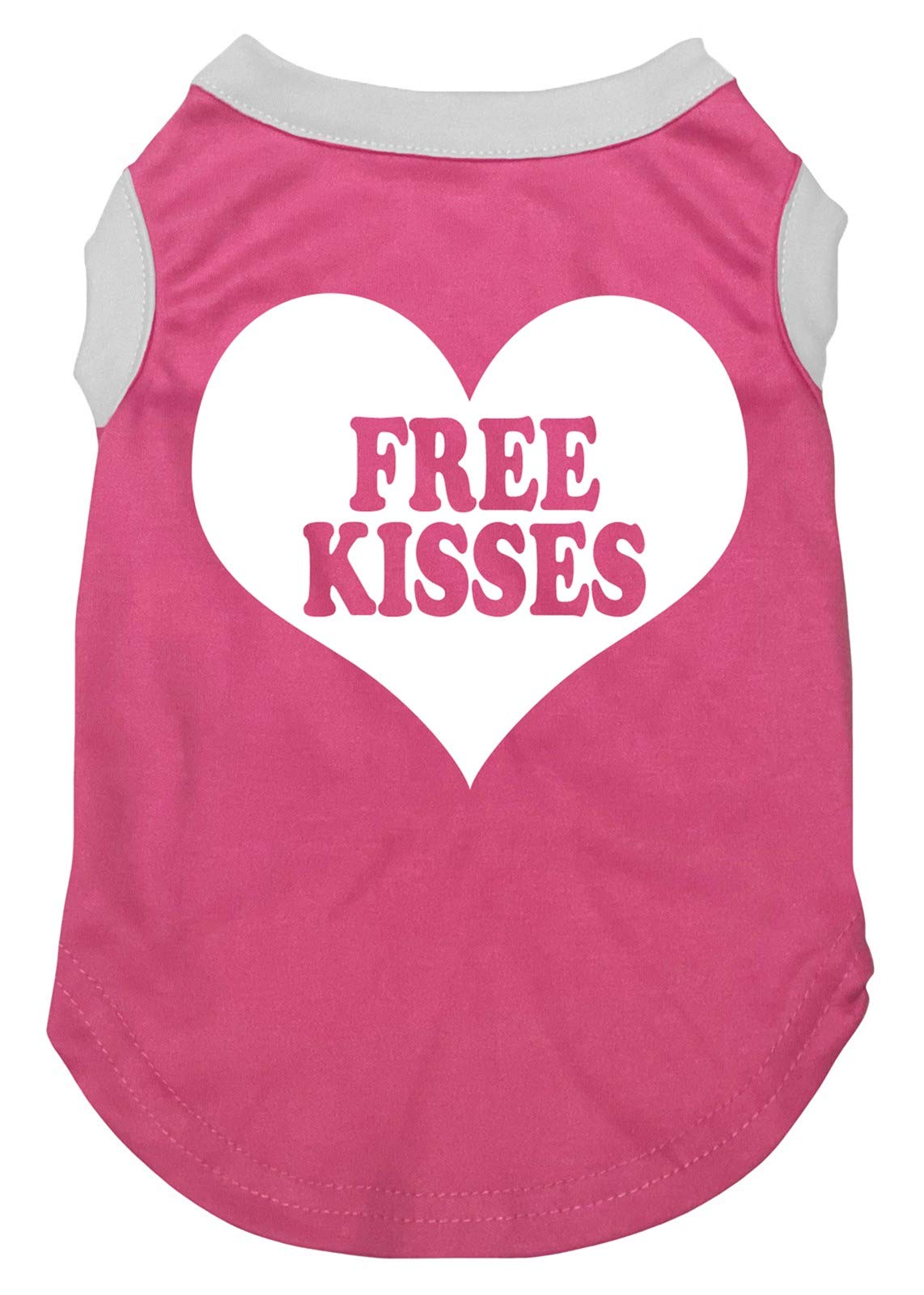 Camiseta Petitebella para perro con corazón rosa, comodidad diaria para paseos