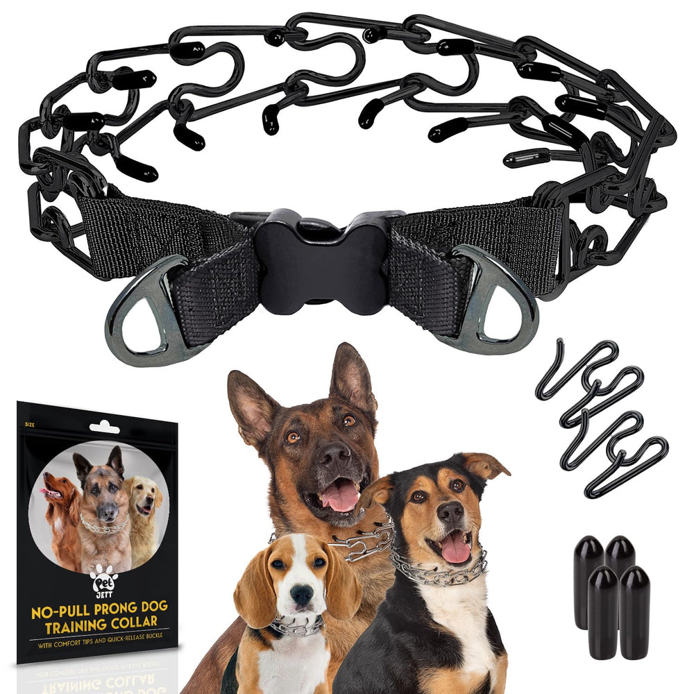 PetJett collar de púas ajustable para entrenamiento suave y control del tirón.