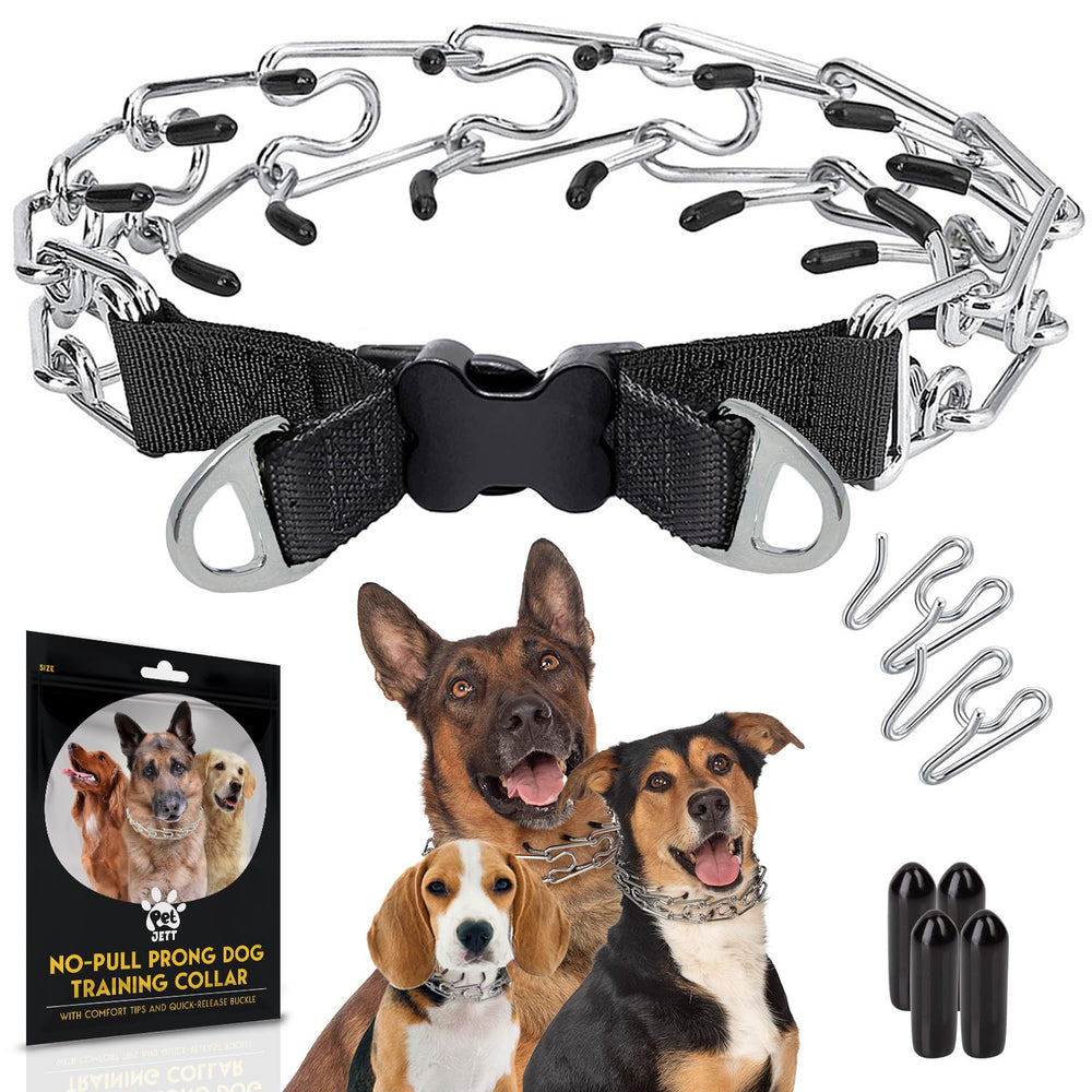 PetJett collar de púas ajustable para perros, ayuda a corregir conductas durante el paseo
