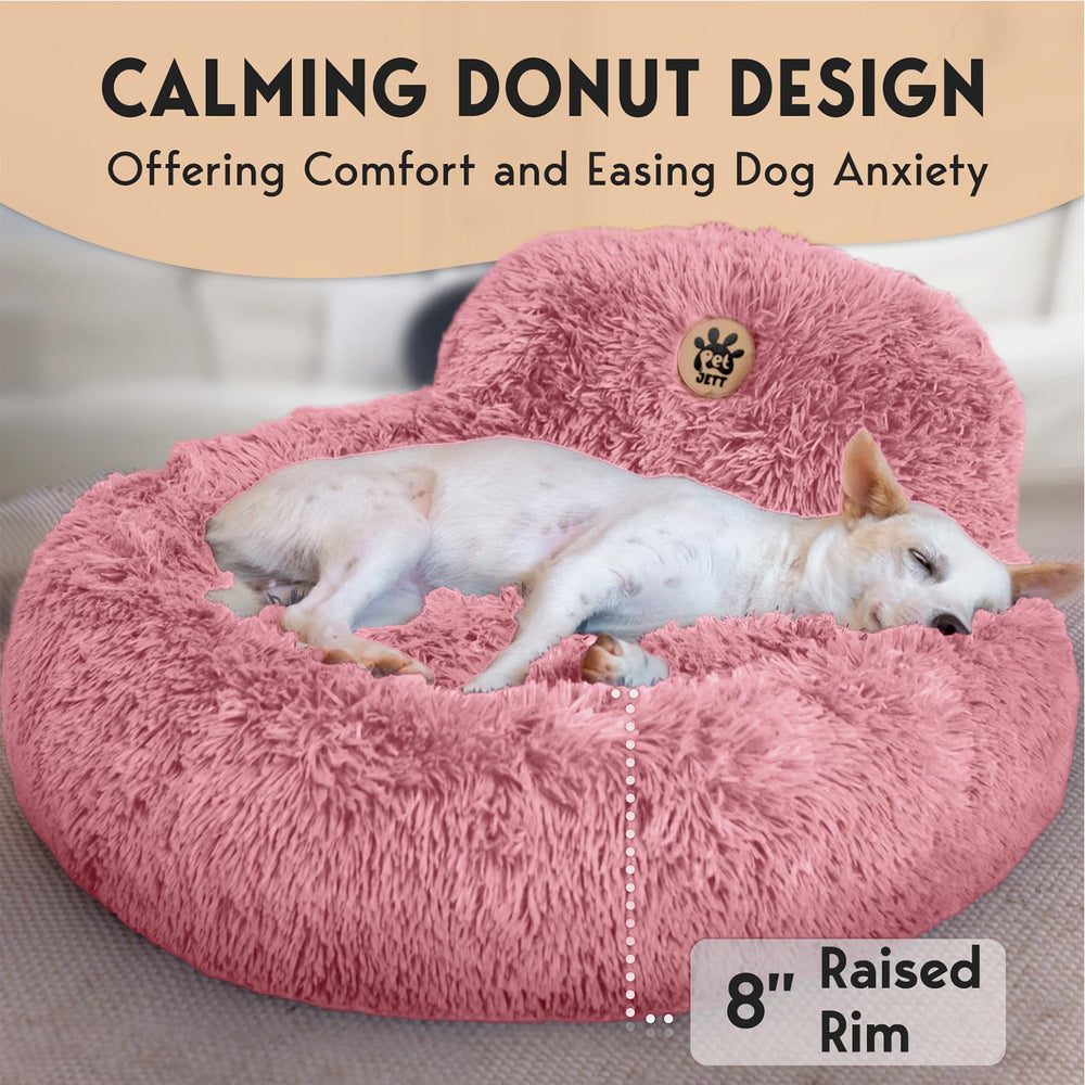 PetJett donut con borde elevado de 8 pulgadas para abrazar.