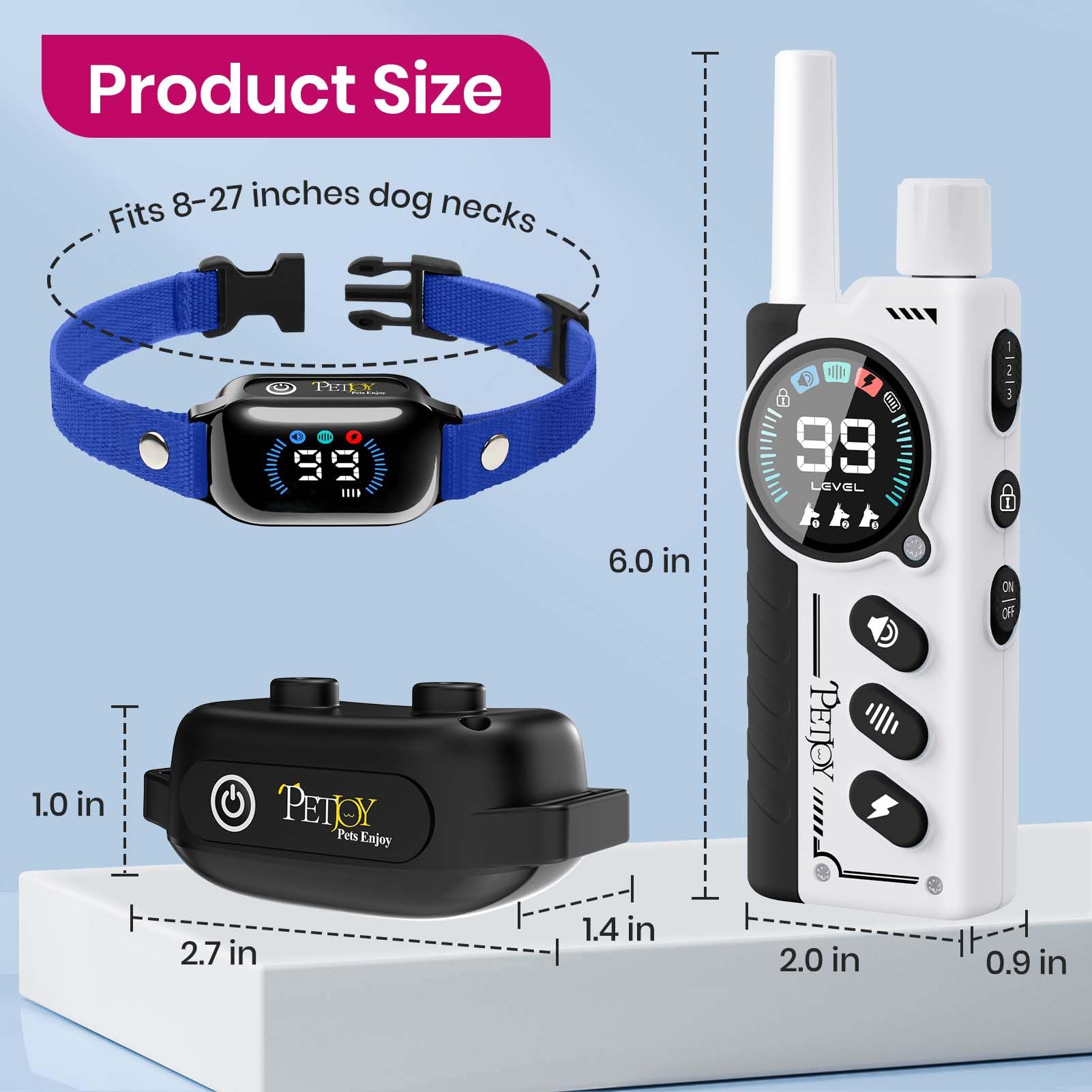 PetJoy alcance de 4000 pies para entrenar en parques y patios