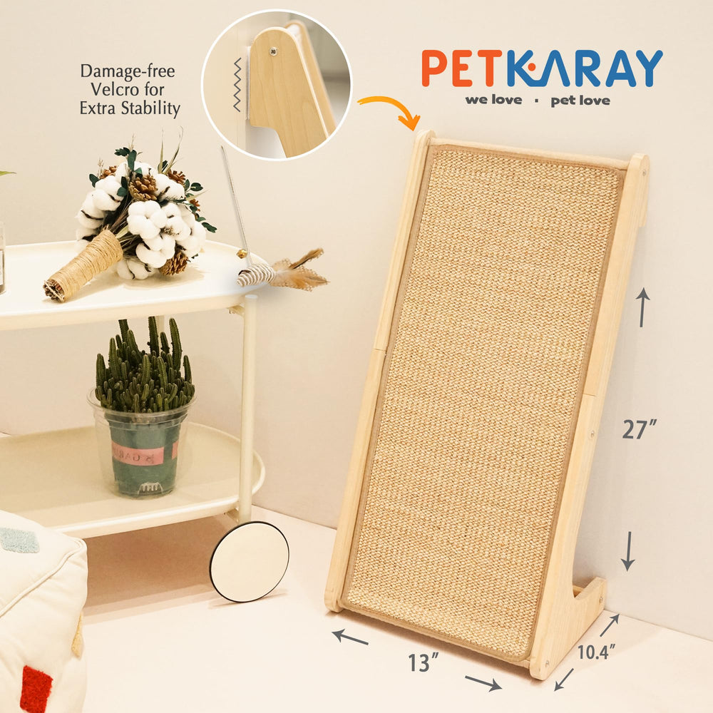 PETKARAY estructura de madera estable y duradera para uso diario.