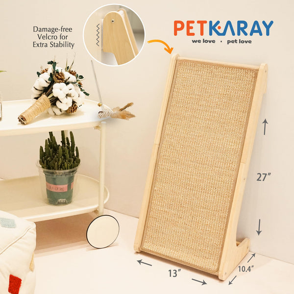 PETKARAY estructura de madera estable y duradera para uso diario.