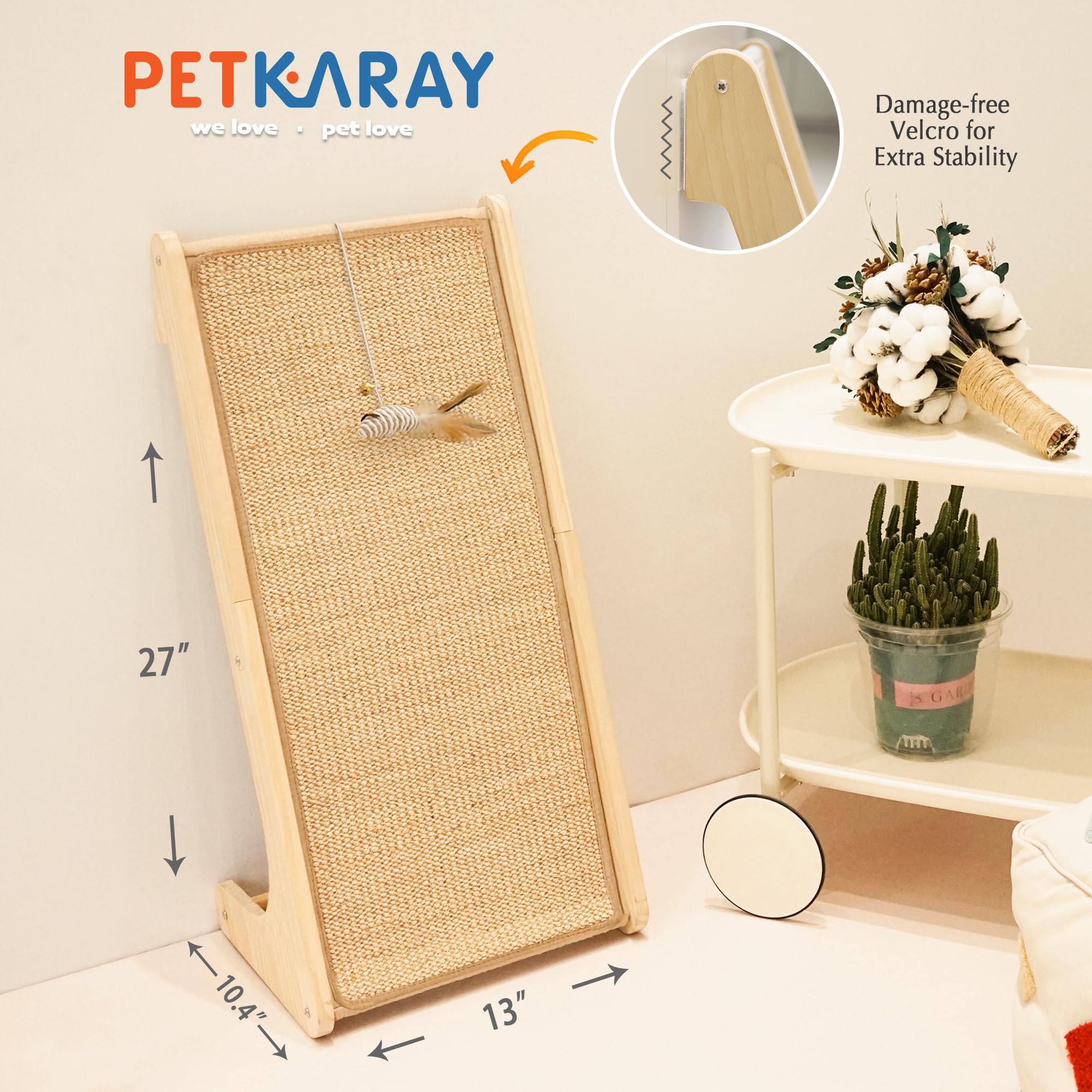 PETKARAY diseño en forma de L guía al gato y protege muebles.