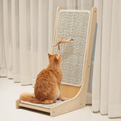 PETKARAY rascador 105° para gatos con base en L y sisal para afilar uñas
