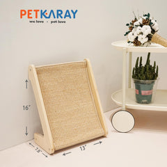 PETKARAY superficie de sisal, detalle del material natural para rascar