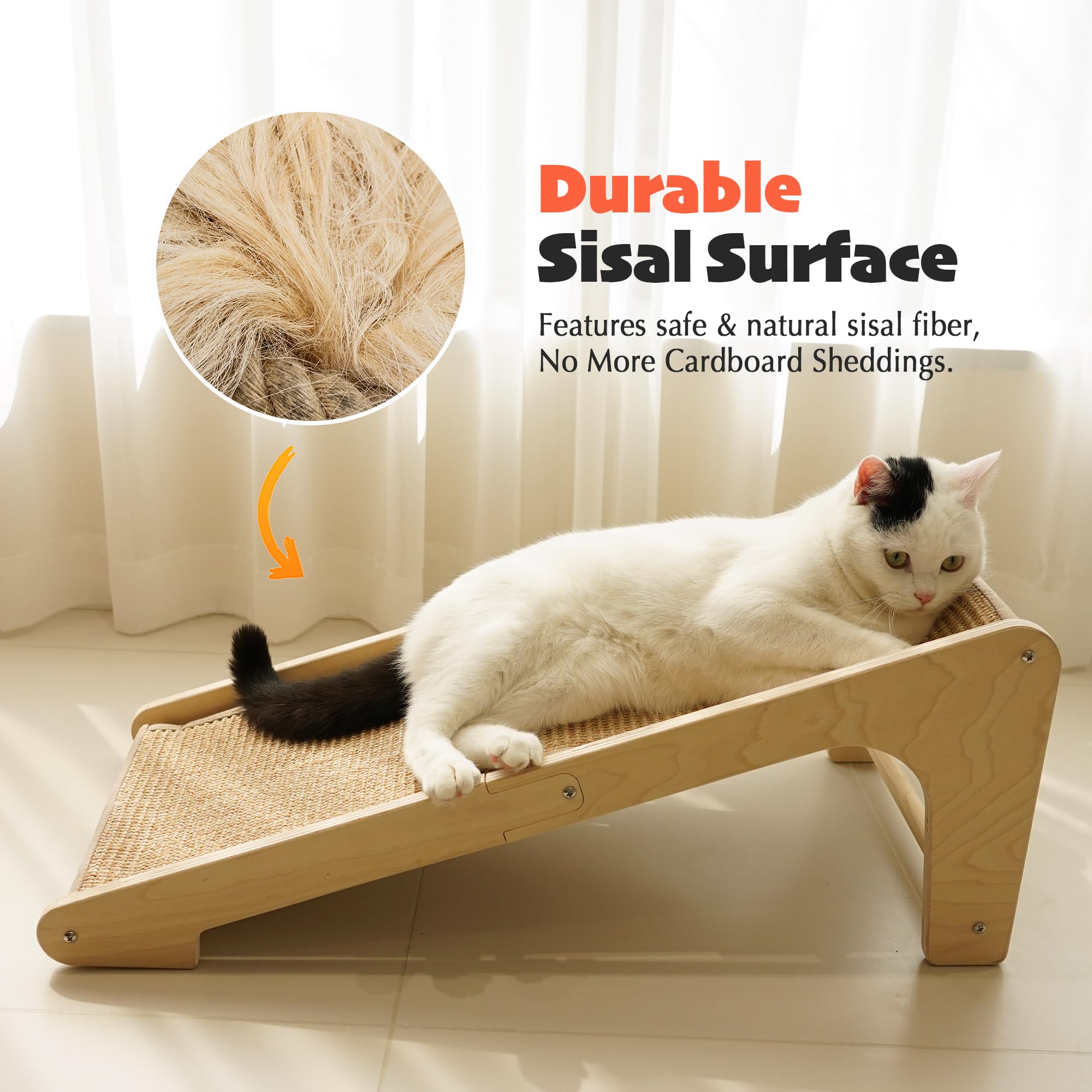 PETKARAY superficie de sisal, ideal para rascar y mantener activo al gato.