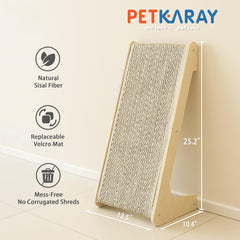 PETKARAY rascador de sisal, textura natural para arañazos intensos.