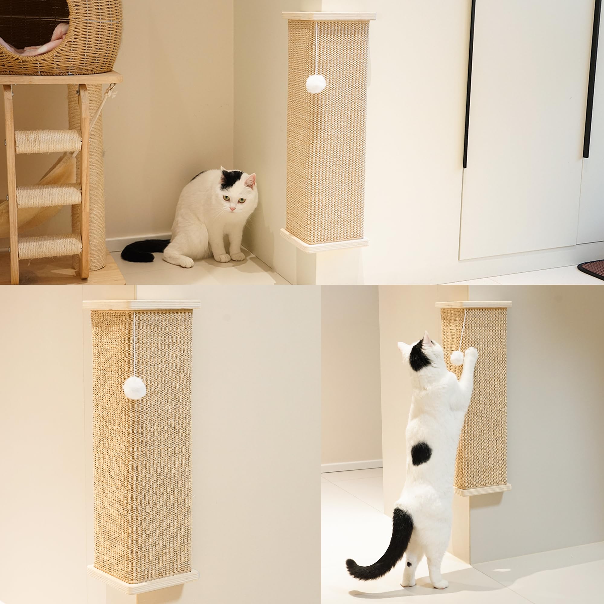 PETKARAY tacto natural de sisal para rascar durable.