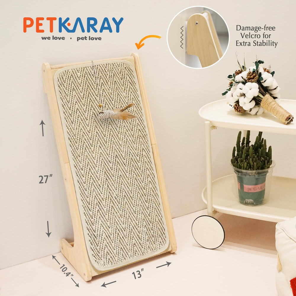 PETKARAY uso en interiores para mantener a tu gato activo.