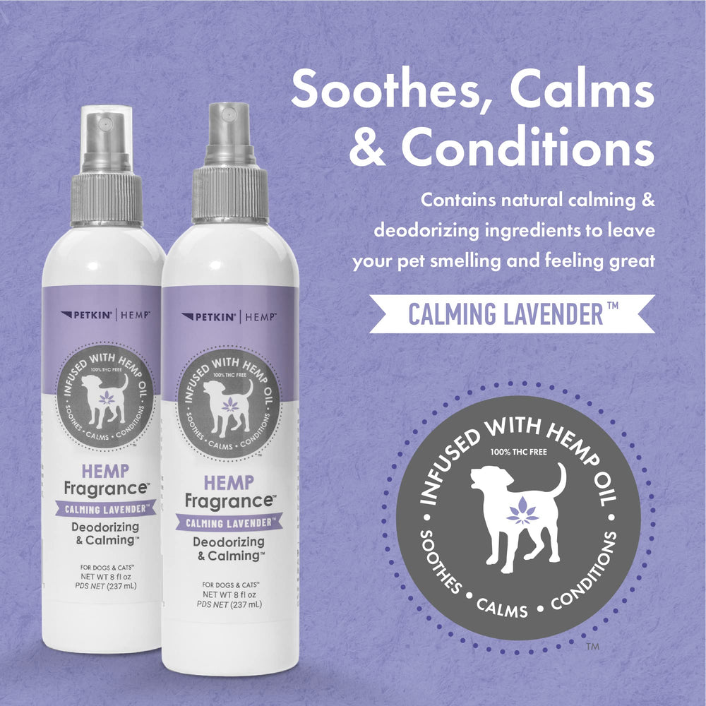 Petkin fragancia cáñamo, desodorizante natural para casa y cama de mascotas.