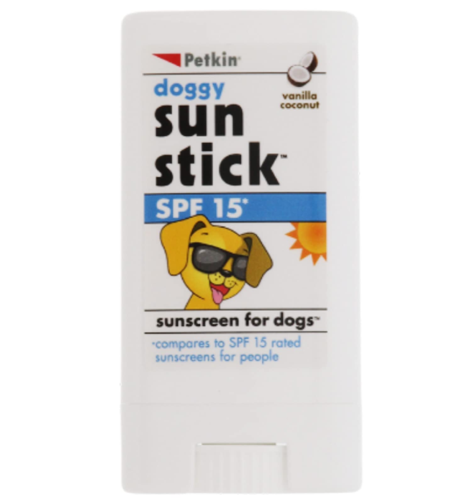 Petkin Sunstick pack de dos, conveniente para viajes y salidas.