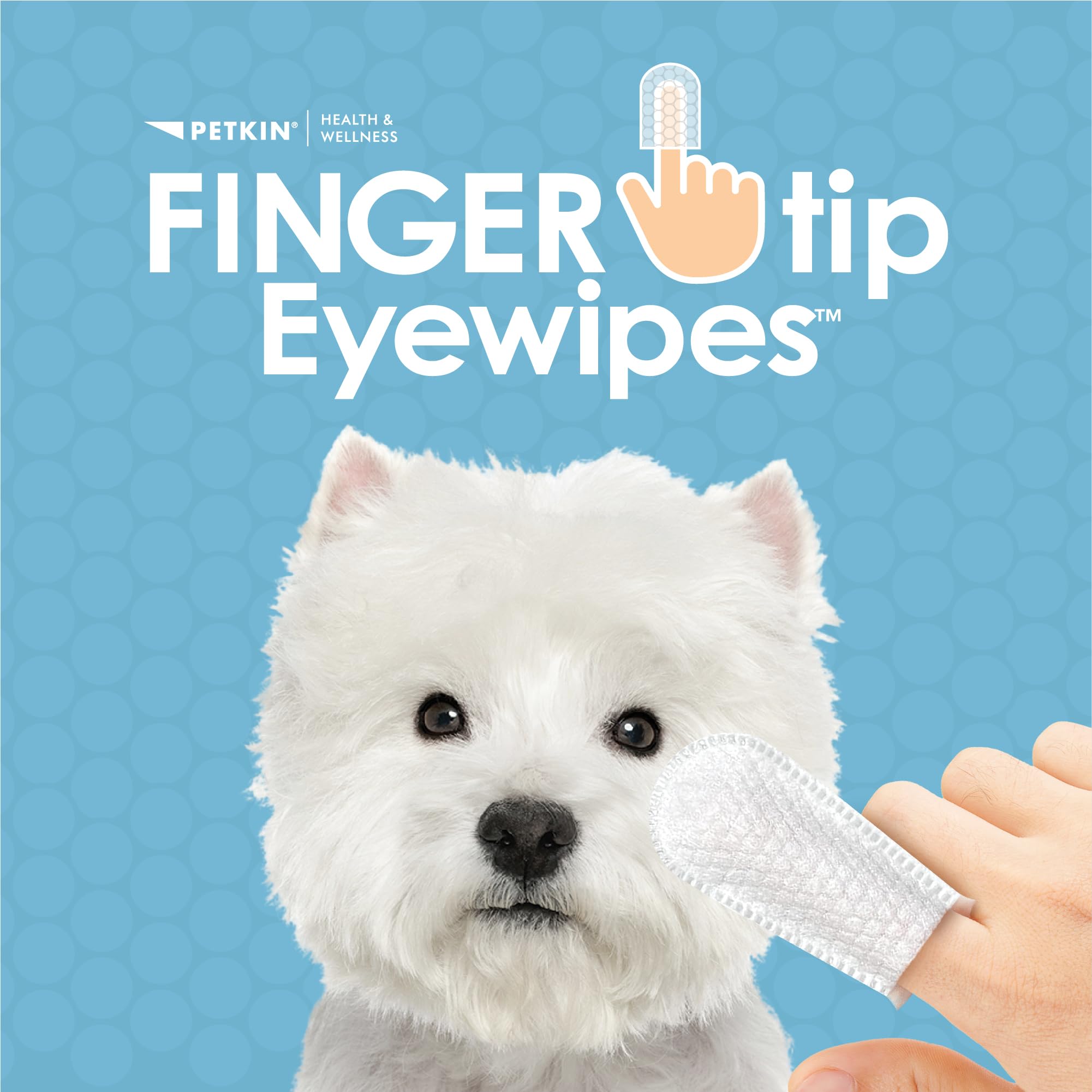 Toallitas para ojos Petkin con ajuste cómodo para limpieza rápida