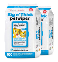 Petkin toallitas grandes para perros y gatos, empaque de 200 unidades para limpieza rápida.