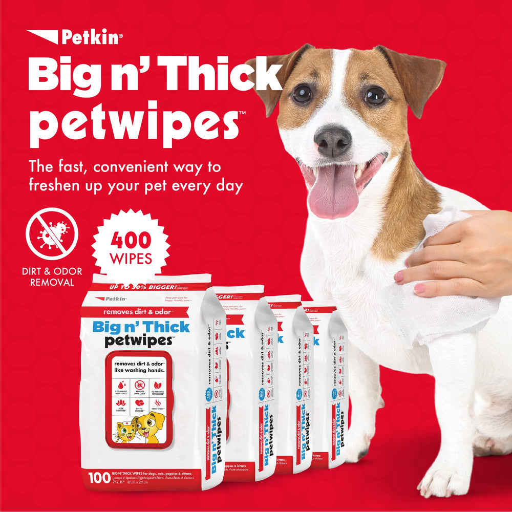 Petkin toallitas para orejas y cara de perros y gatos, cuidado suave.