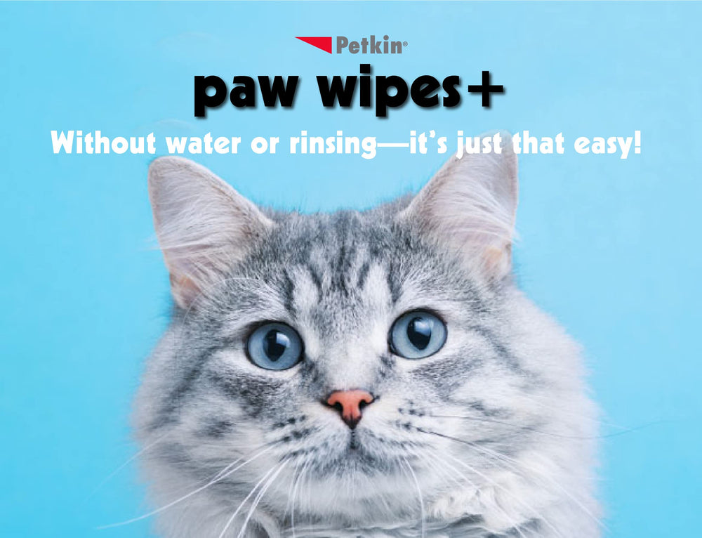 Petkin toallitas para patas con aloe y lanolina para cuidado suave