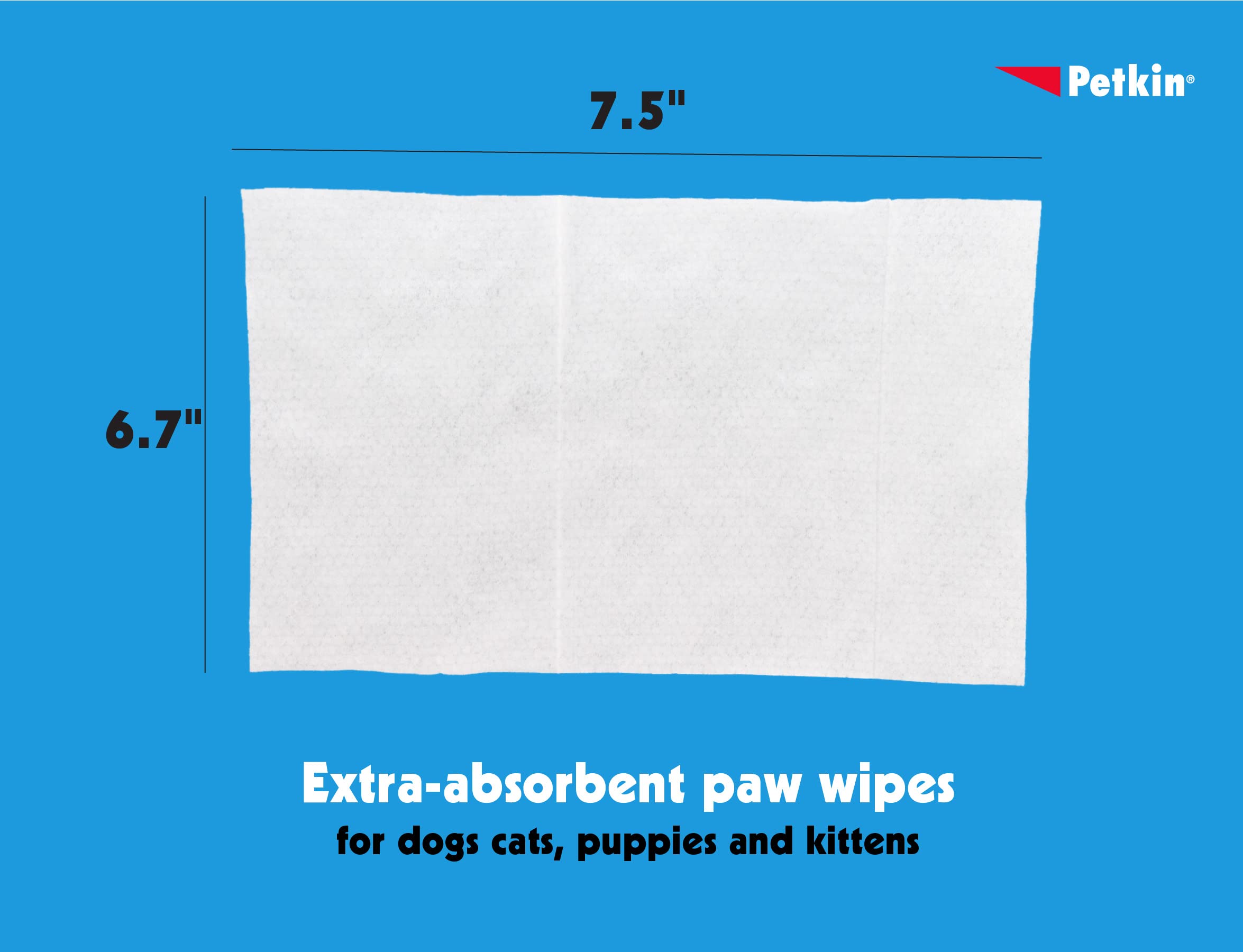 Petkin toallitas para patas con bálsamo protector para la piel