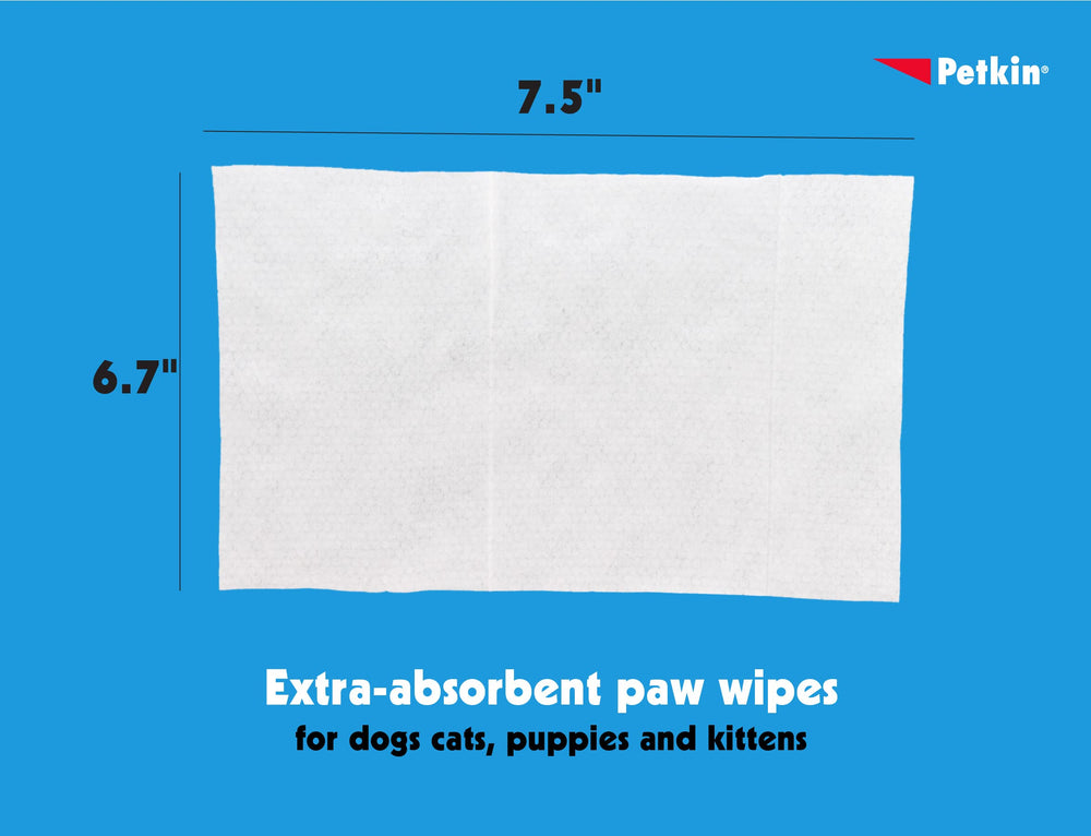 Petkin toallitas para patas con bálsamo protector para la piel