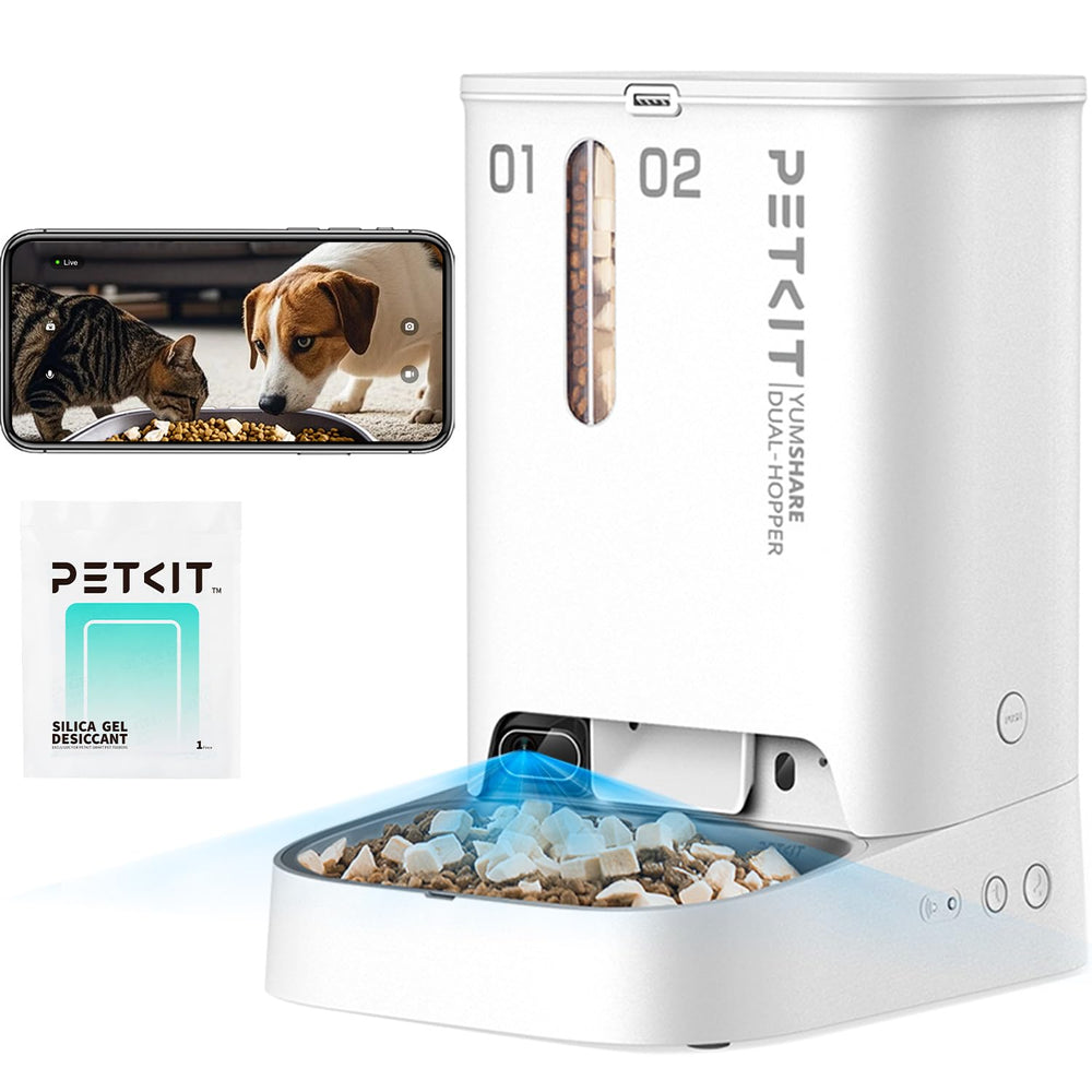 PETKIT alimentador automático con cámara, vigilancia en tiempo real de tus mascotas