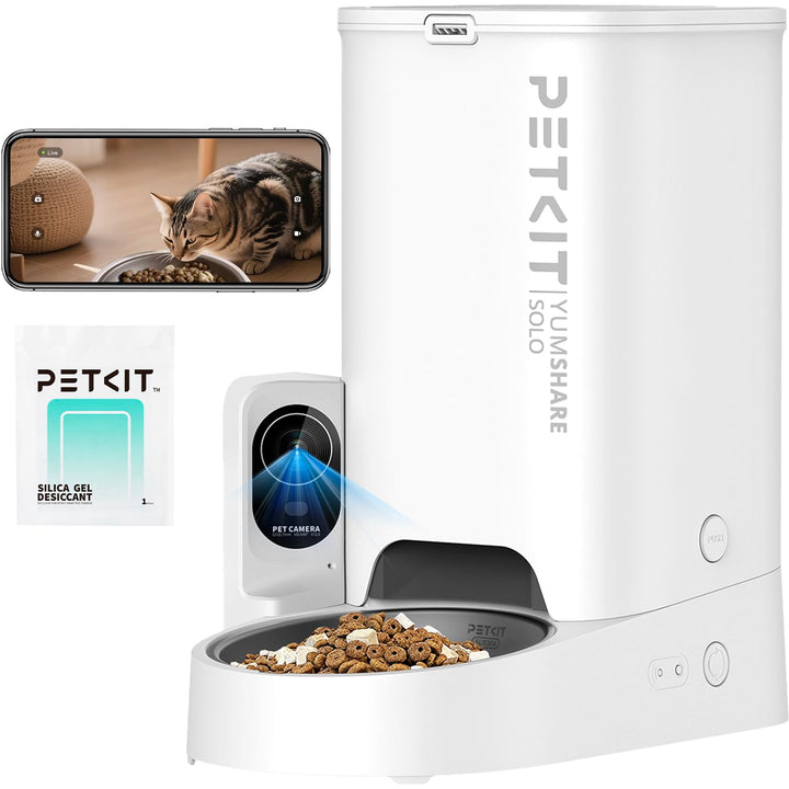 PETKIT alimentador para gatos con cámara 1080p vigila cada comida con claridad