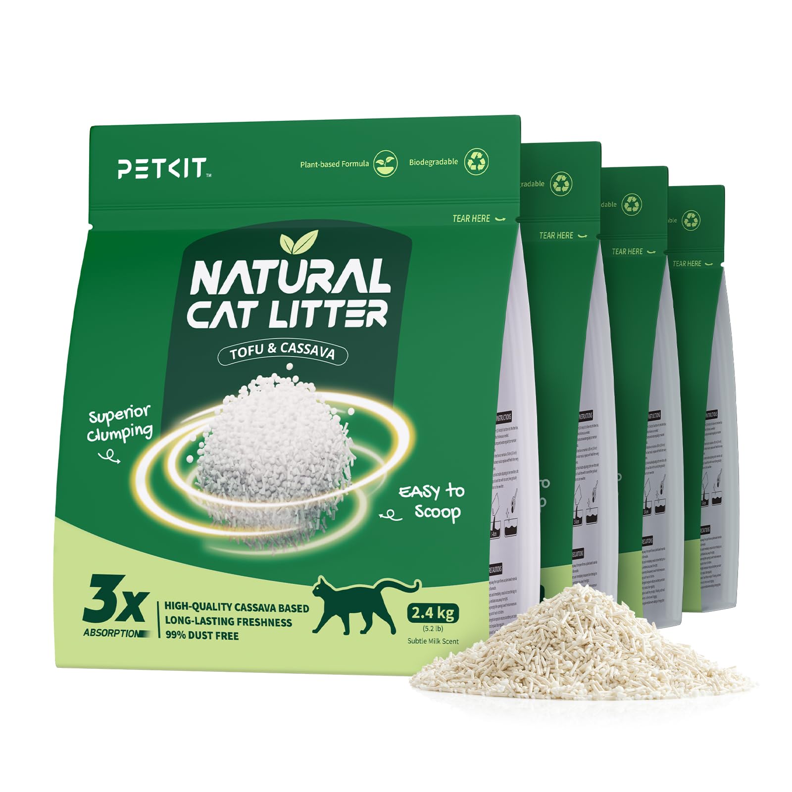 petkit arena para gato empaque visible y fácil almacenamiento