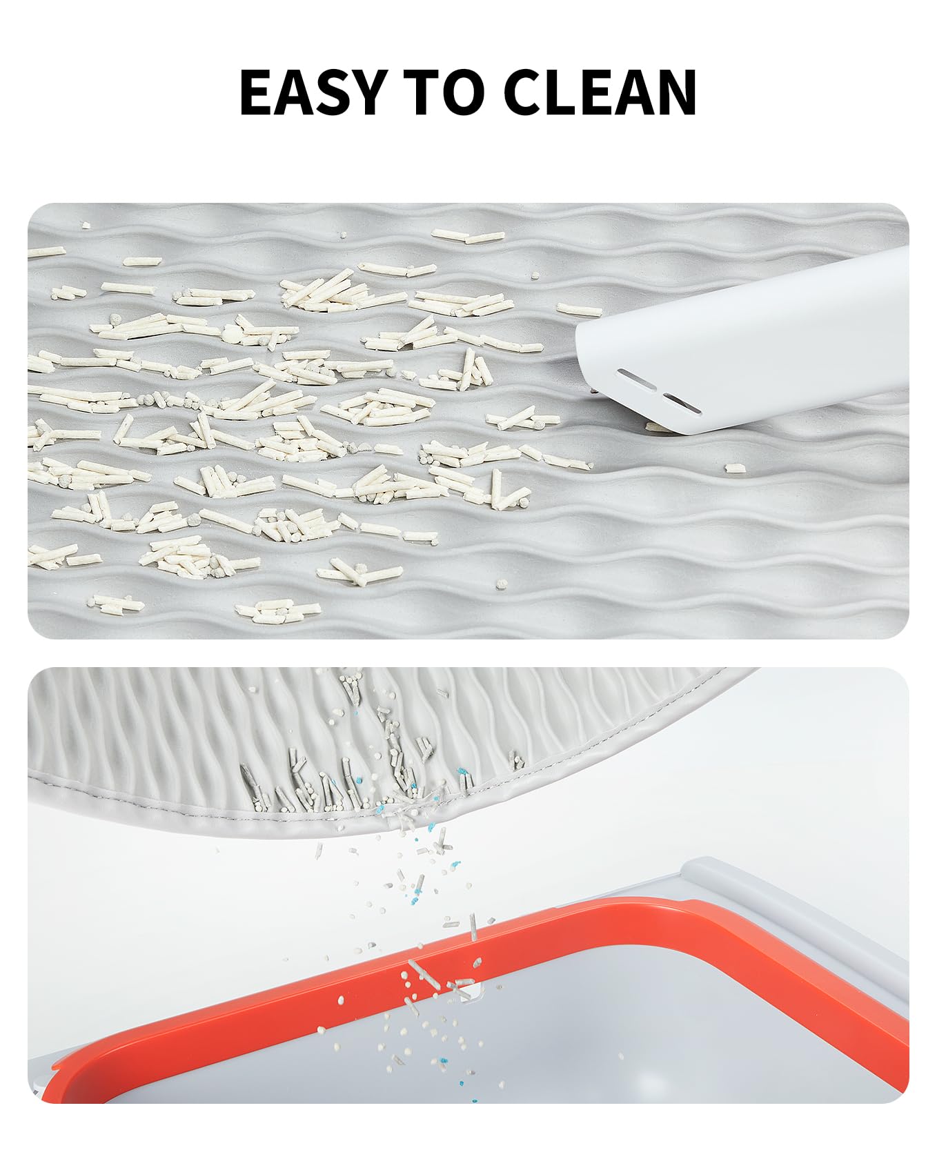 Base impermeable PETKIT para bandeja automática protege el piso.