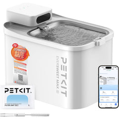 Bebedero PETKIT sin cables para gatos, libertad de colocación en cualquier habitación.