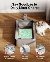 PETKIT Crystal Litter: duración de 30 días para menos cambios y mantenimiento.