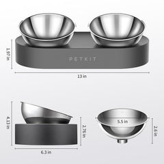 PETKIT diseño de 15° para facilitar la alimentación