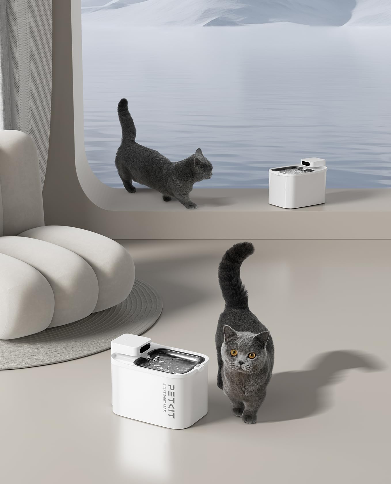 PETKIT Eversweet Max sensor de movimiento activa el flujo
