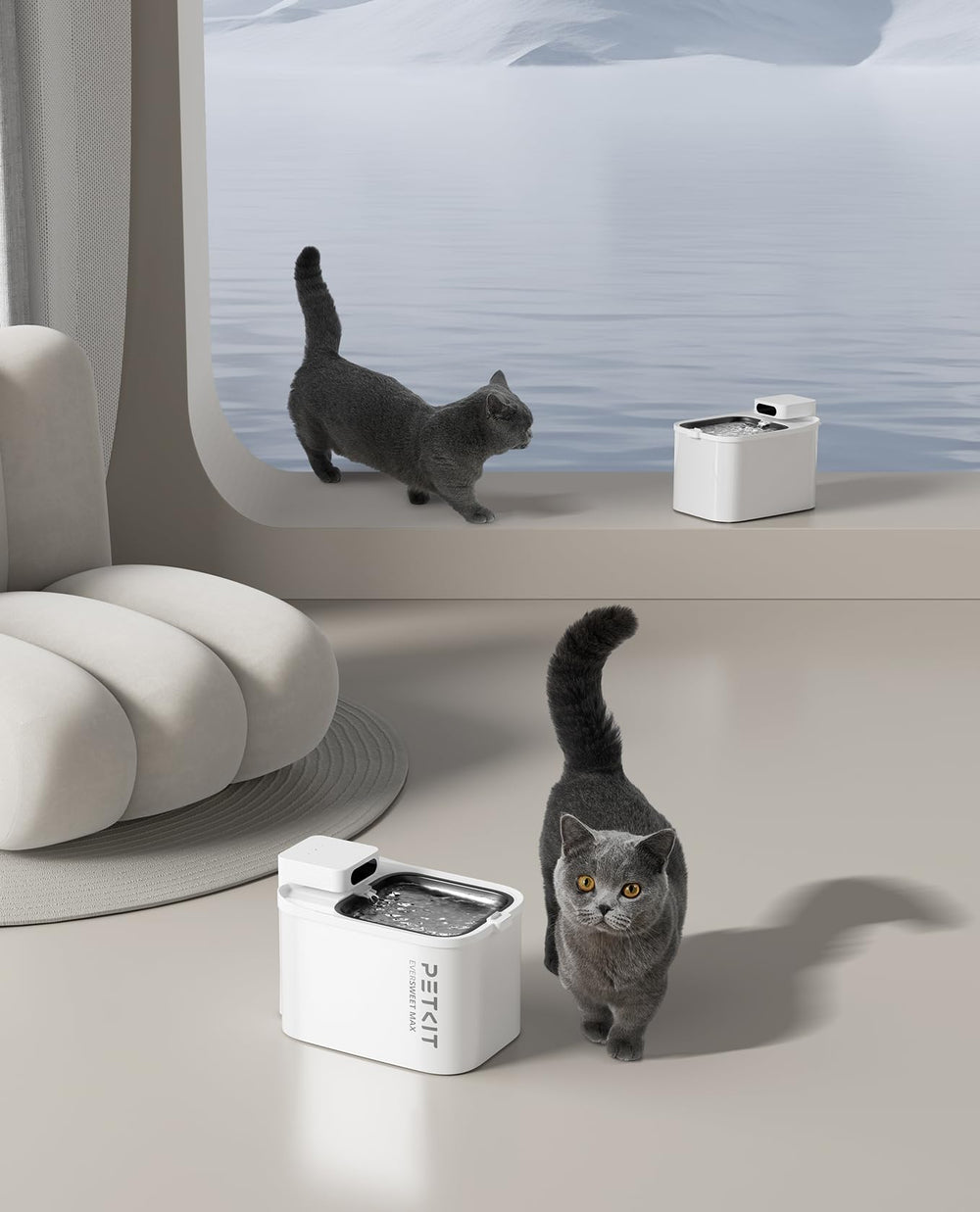 PETKIT Eversweet Max sensor de movimiento activa el flujo