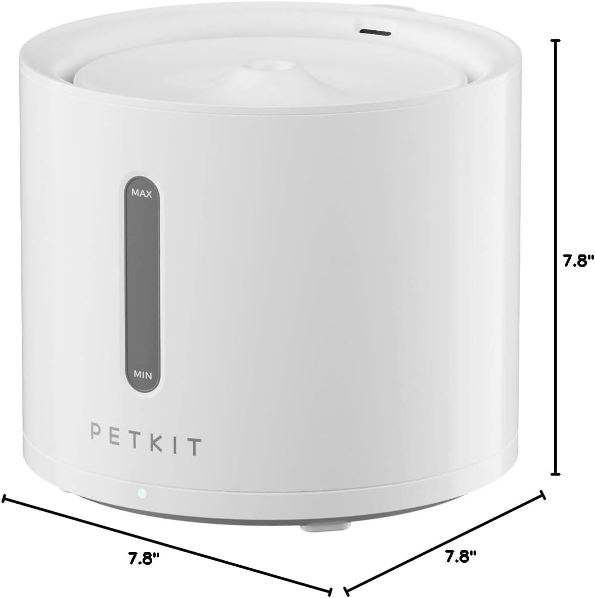 PETKIT EVERSWEET Solo 2 ventana de visualización para ver nivel de agua.