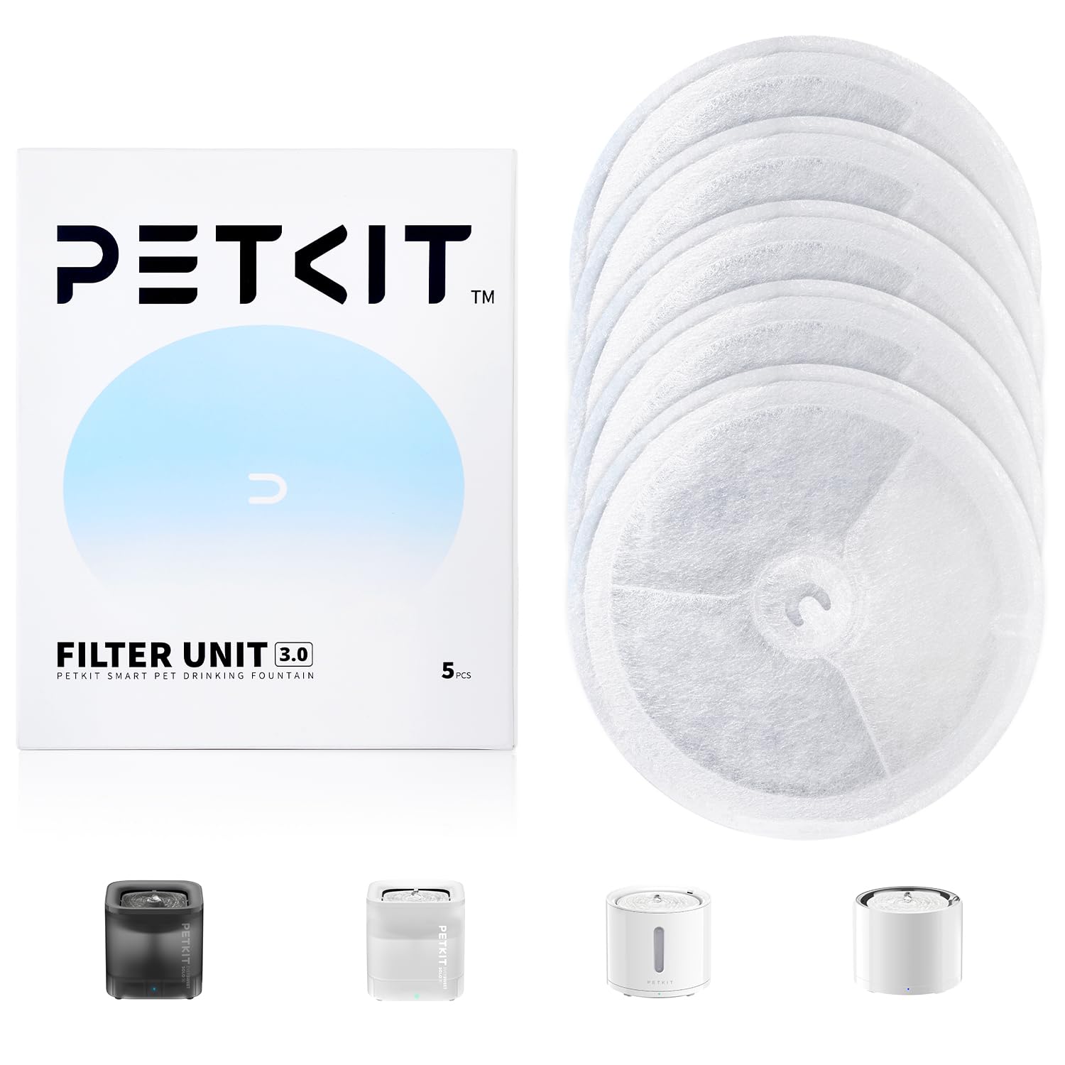 PETKIT filtro 3.0 para Eversweet 2S, doble filtración visible
