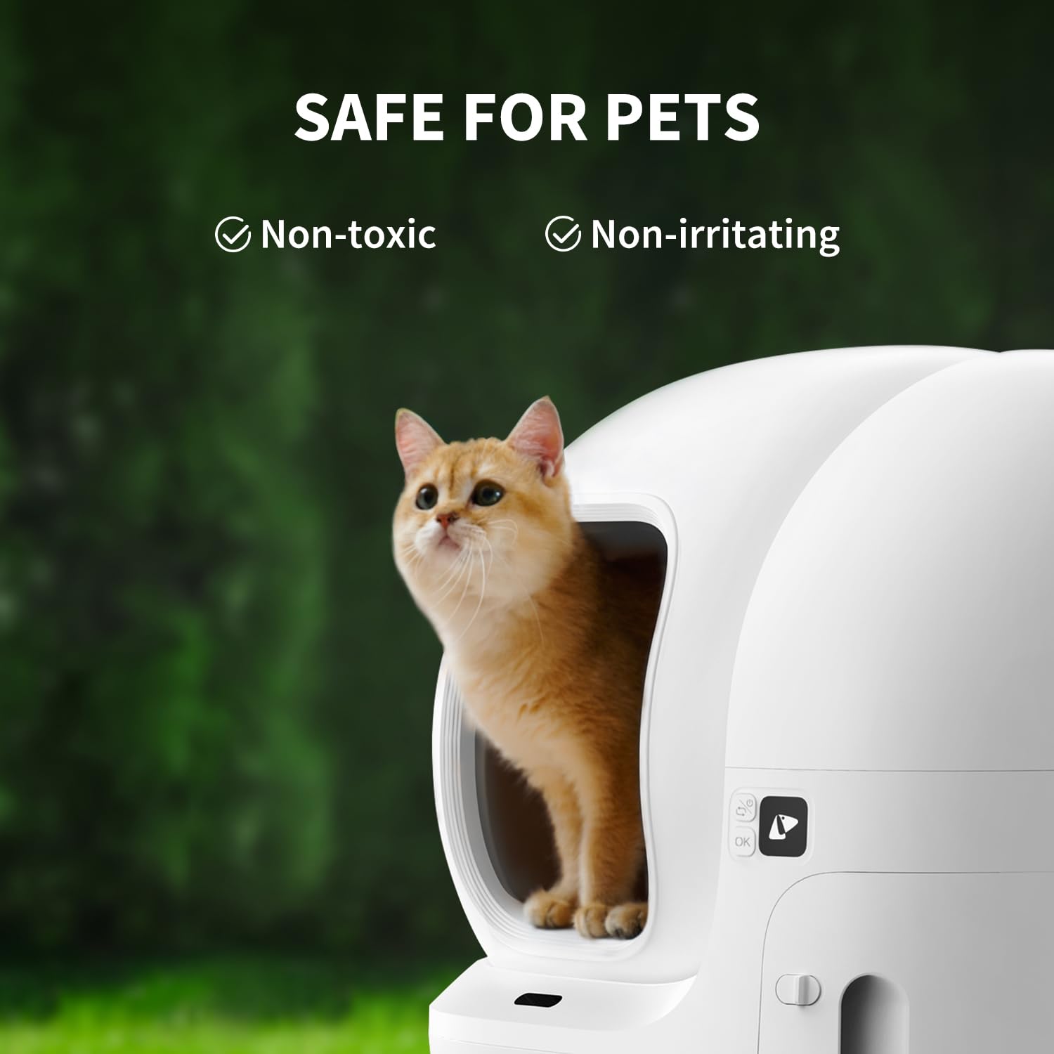 PETKIT N50 seguro para mascotas; uso seguro y no tóxico.