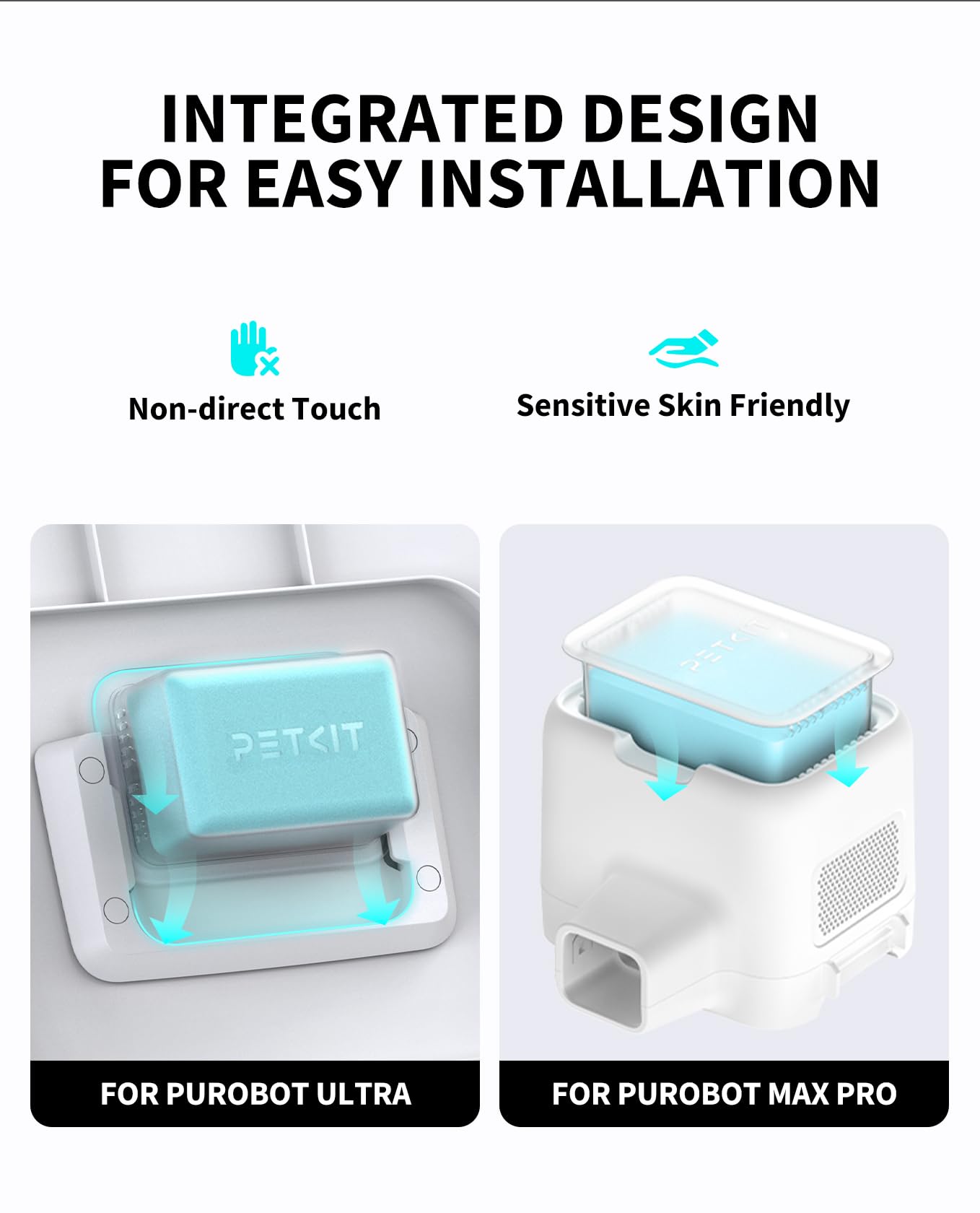 PETKIT N60 carcasa plastica incorporada: diseño seguro y mantenimiento mínimo.