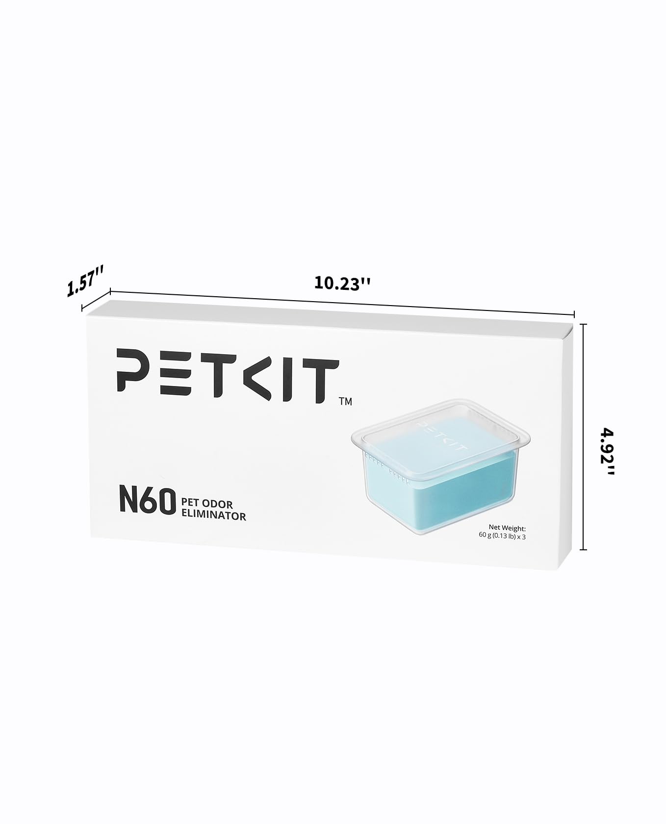 PETKIT N60 pack 3: duracion total de 180 dias.