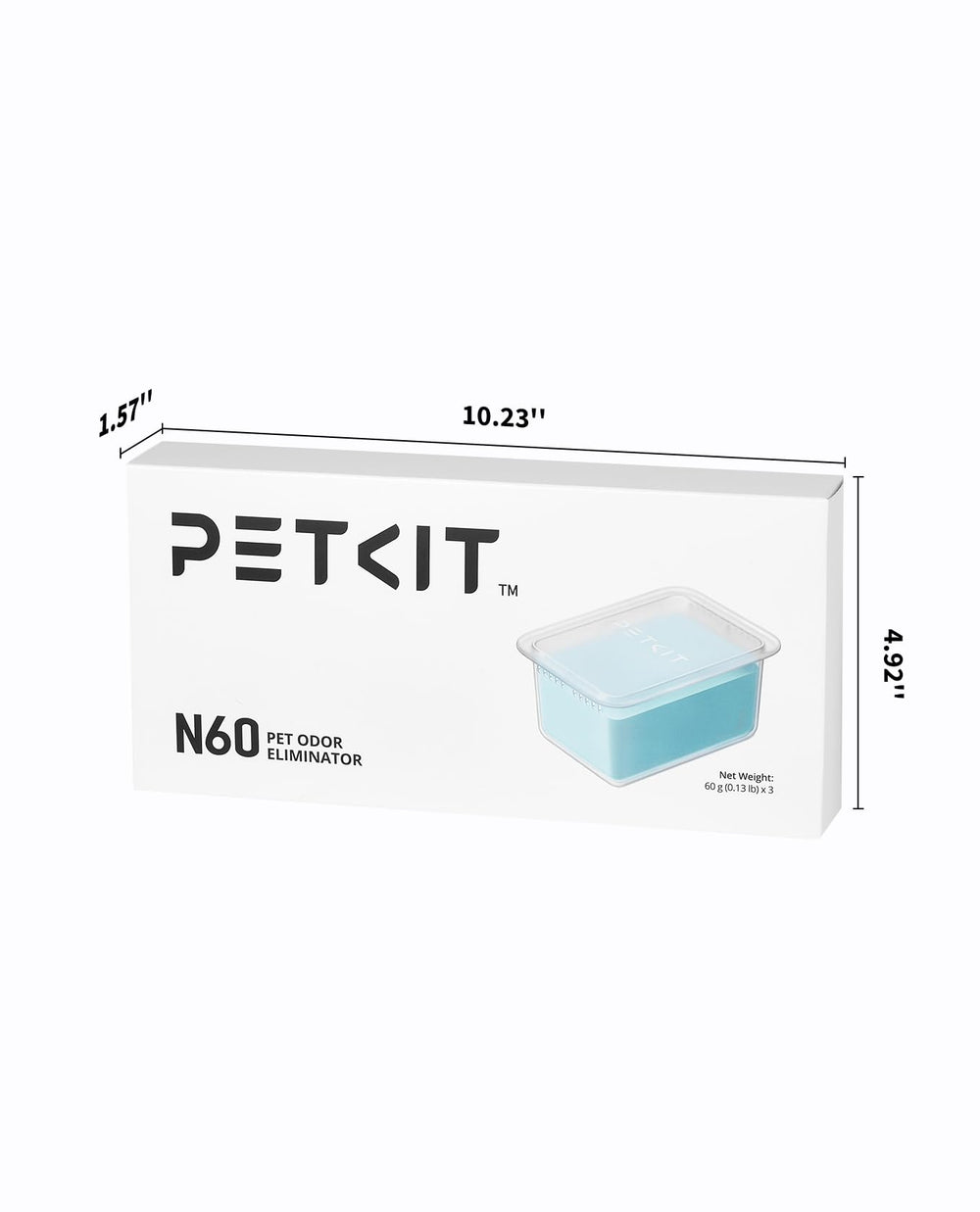 PETKIT N60 pack 3: duracion total de 180 dias.