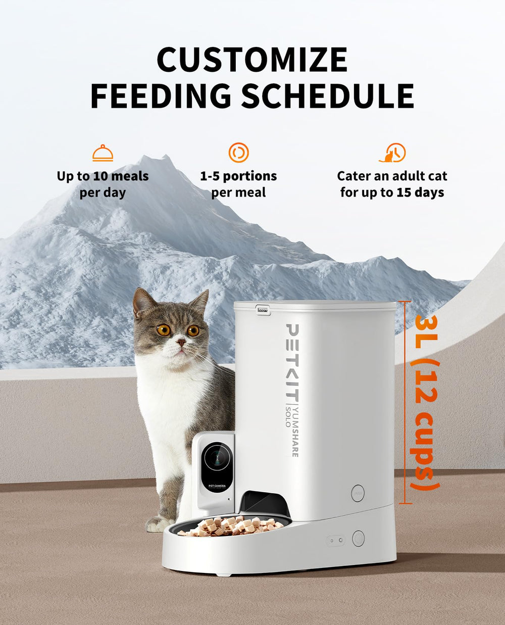 PETKIT sistema de frescura mantiene el alimento seco y fresco