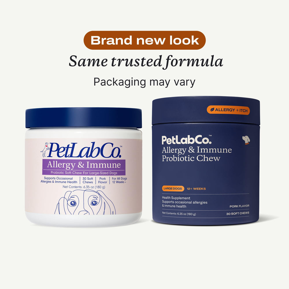 PetLab Co probióticos para perros, digestión equilibrada y comodidad diaria.