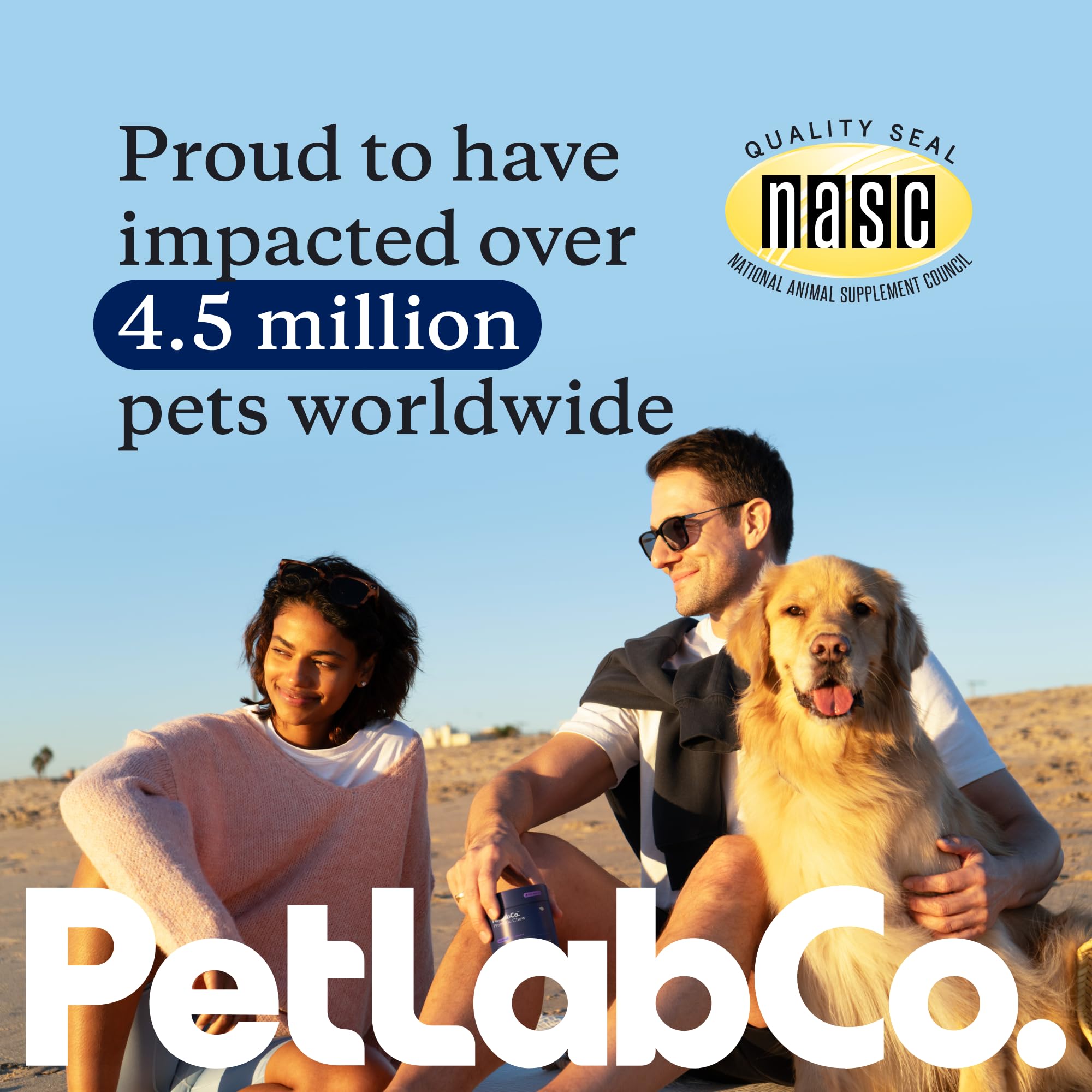 PetLab Co. probióticos para perros digestión estable y bienestar diario.