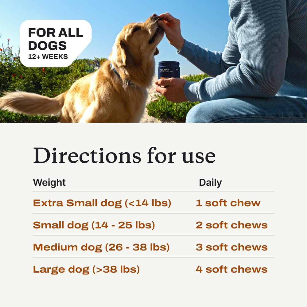 PetLab Co Skin & Coat Chew, suscripción ahorro, facilita la regularidad en el cuidado