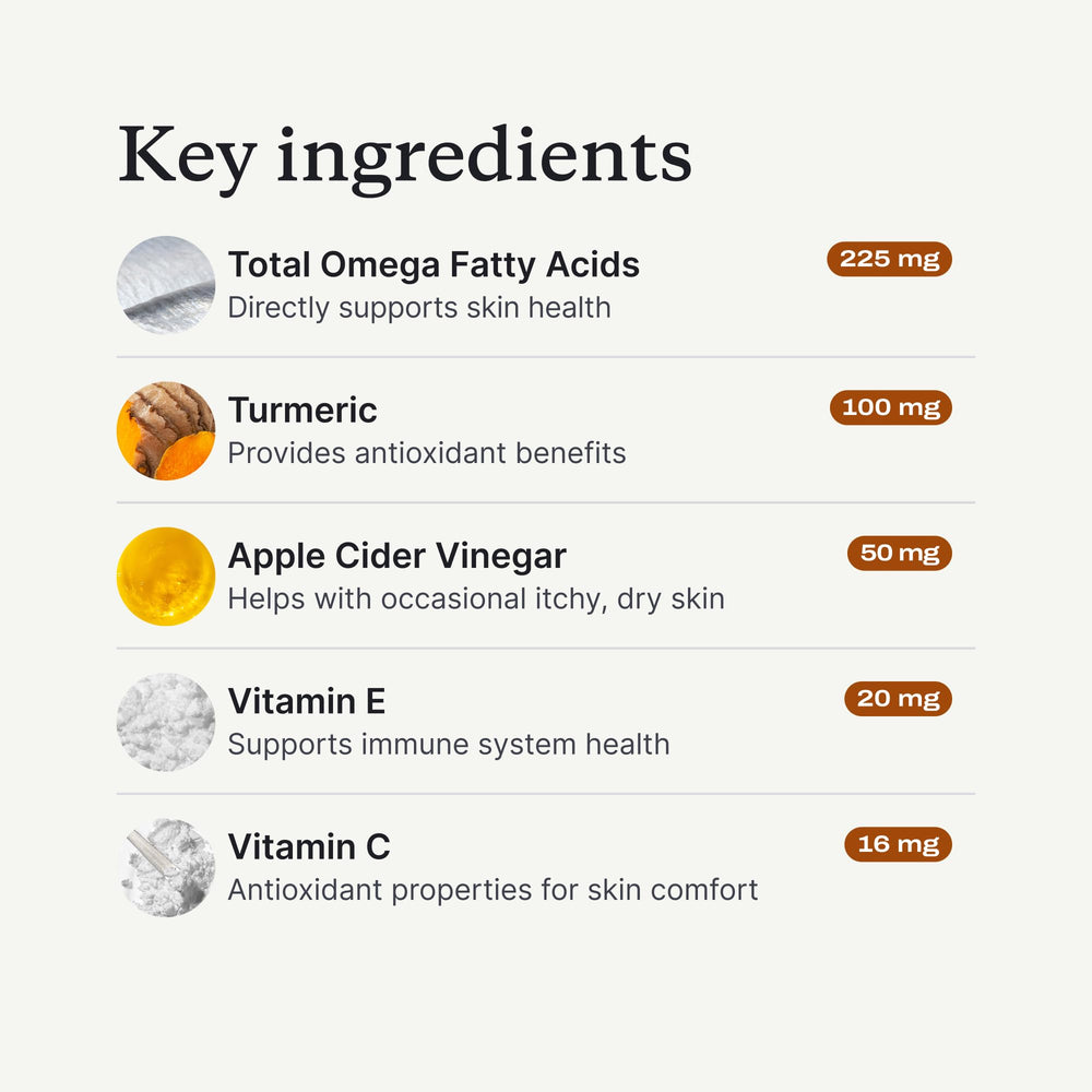 PetLab Co Skin & Coat Chew, vinagre de manzana, apoyo nutritivo para pelaje y piel