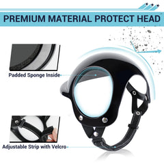 Casco PETLESO para perros con orejas para ajuste cómodo