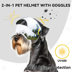 Casco con orificios para las orejas para ajuste cómodo.