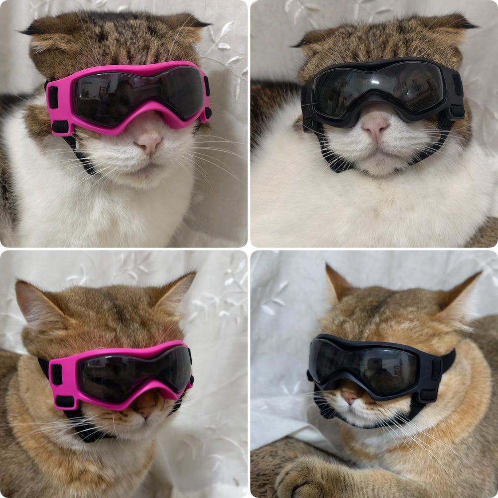 Gafas PETLESO para Chihuahua con lente curvo protege de la luz solar