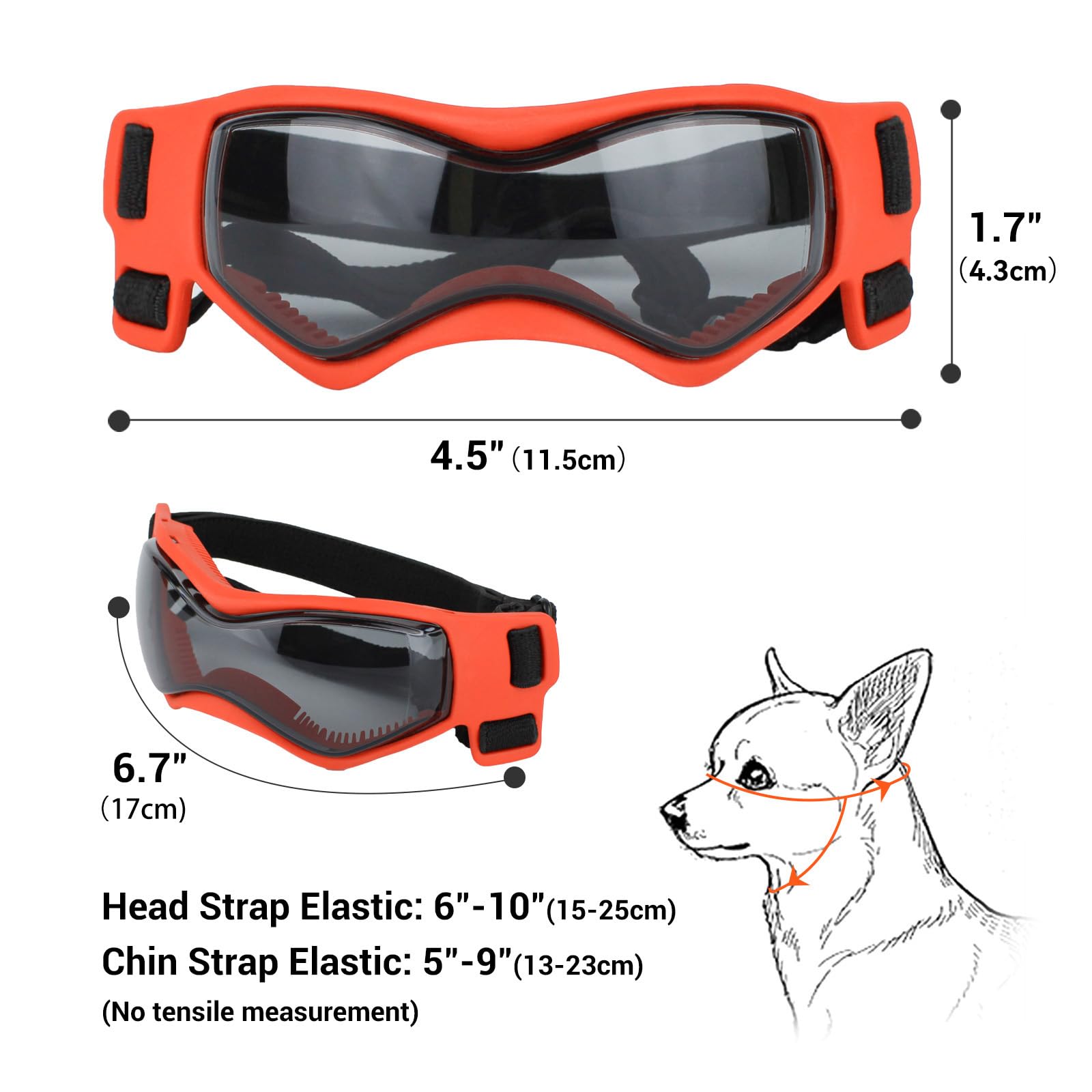 Gafas PETLESO, ajuste seguro con correa