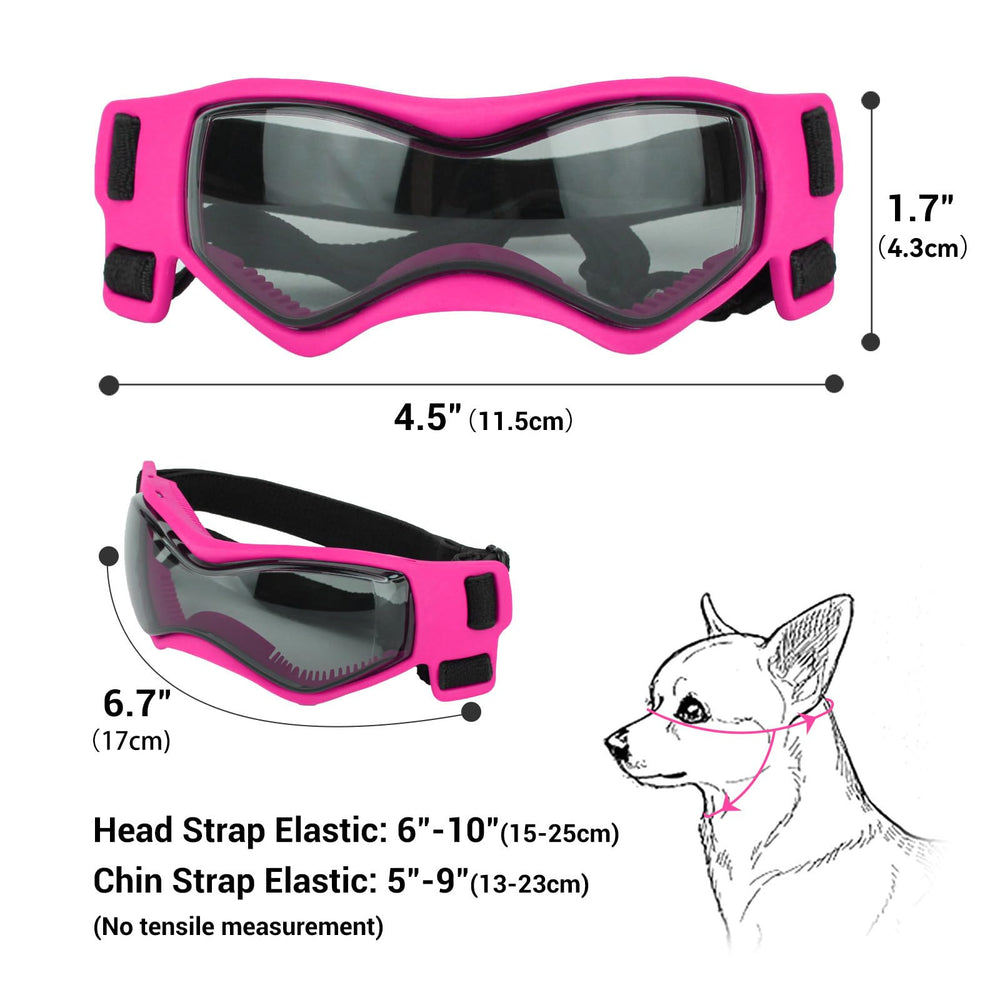Gafas PETLESO para paseos en coche, protegiendo de viento.
