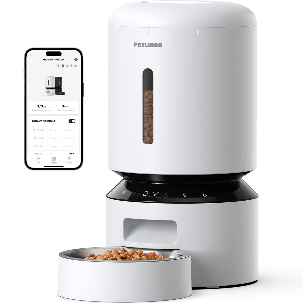 PETLIBRO alimentador automático frontal ideal para programar comidas desde casa.